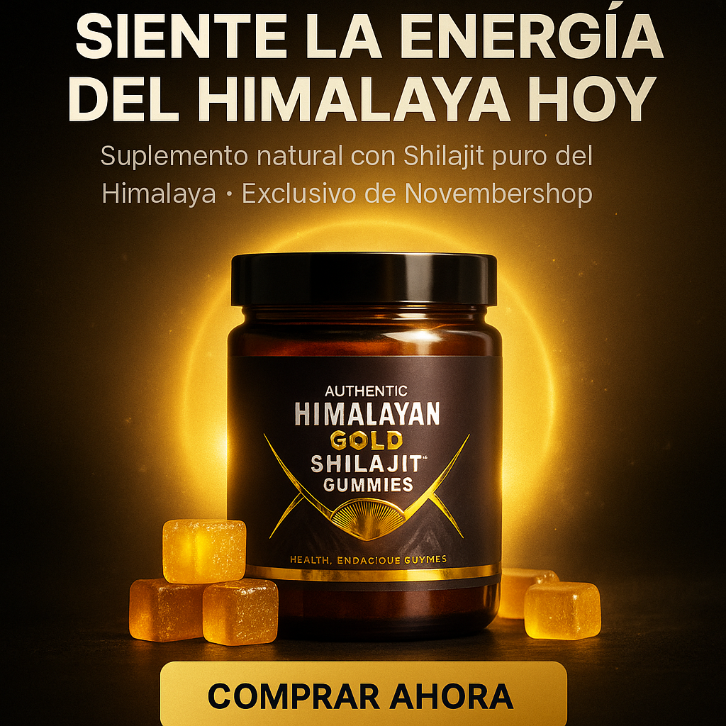 Himalayan Gold Shilajit Gummies – Energía Natural y Vitalidad en Cada Gominola (-50% OFF)