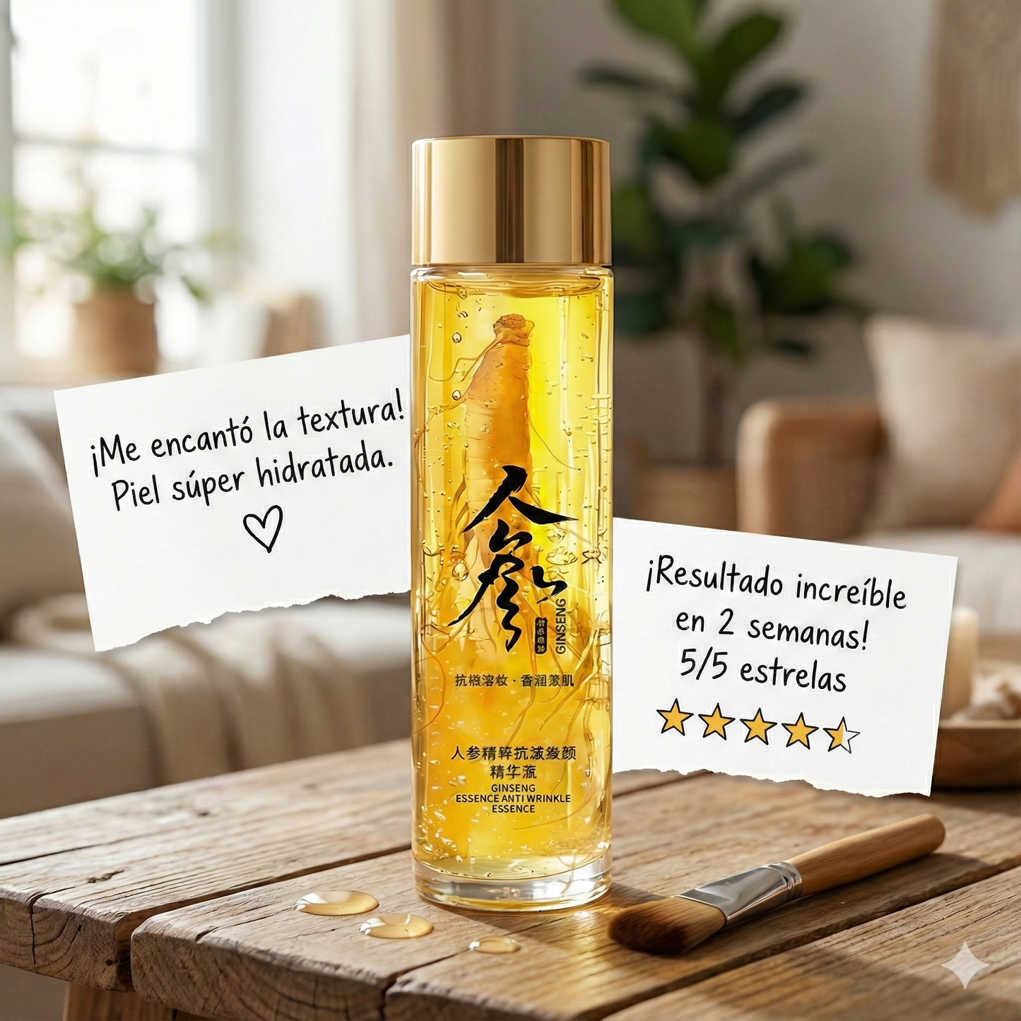 GINSENG GOLD 24K® – EFECTO TENSOR INMEDIATO ANTIARRUGAS | 120 ML (COMPRA 1 · LLÉVATE 2 + REGALO)