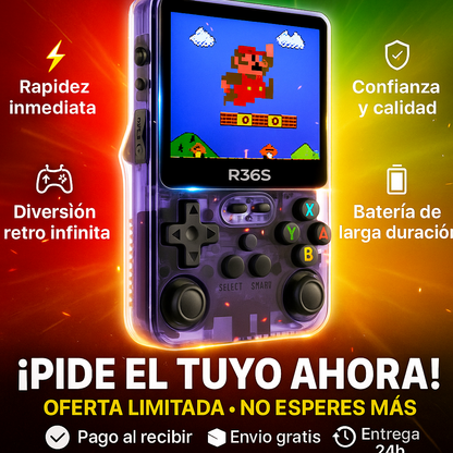 RetroBox GO R3S6™ - Miles de juegos, una sola consola