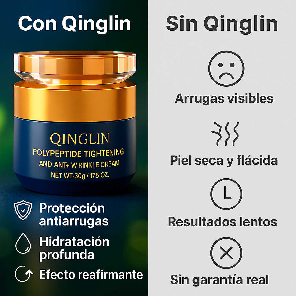 QINGLIN Antiarrugas Premium 50g – Importado de Corea + Mascarilla de Regalo (Stock Limitado)