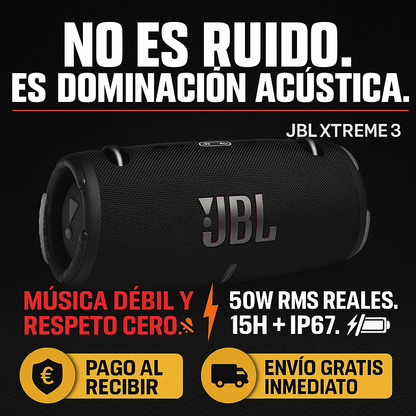 ALTAVOZ XTREME 3: DOMINACIÓN ACÚSTICA SIN LÍMITES.