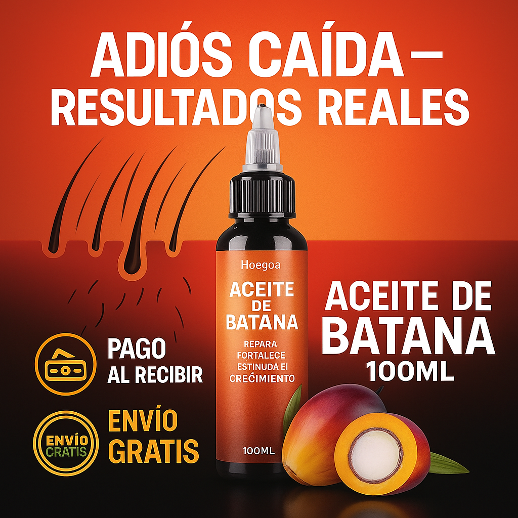 HOEGOA™ Aceite de Batana 100ml — Crecimiento Capilar Natural y Reparación Profunda