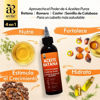 HOEGOA™ Aceite de Batana 100ml — Crecimiento Capilar Natural y Reparación Profunda