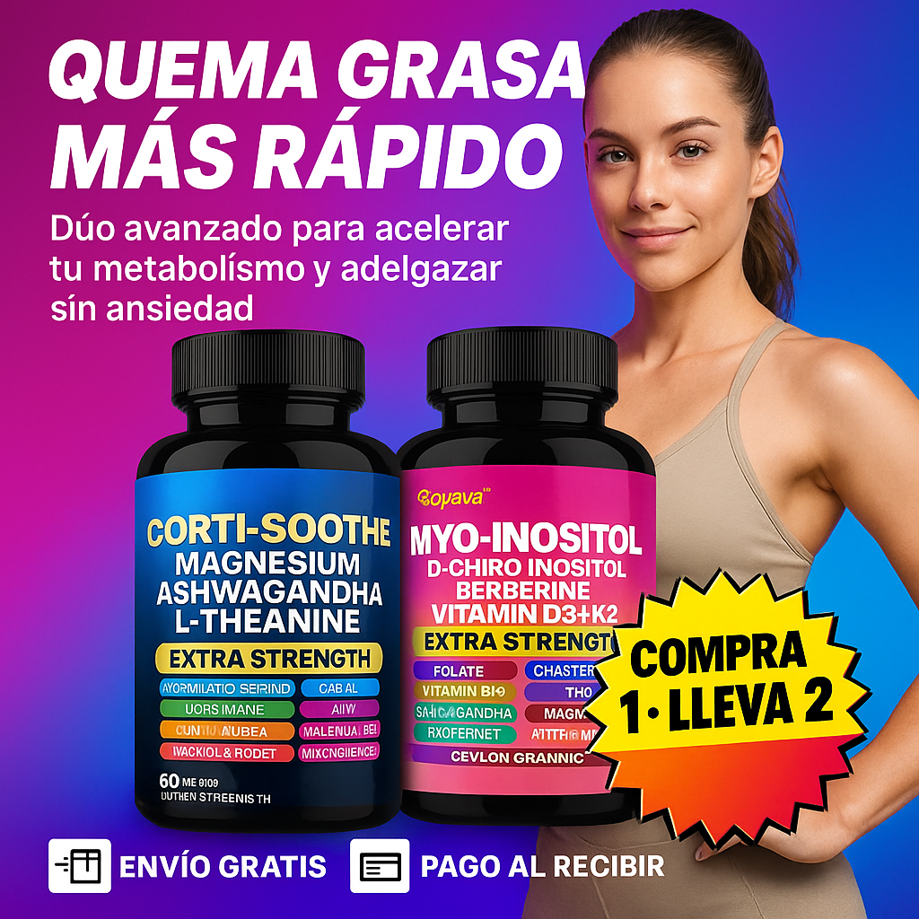 [OFERTA 2x1] Protocolo Hormonal 24H: Myo-Inositol & Berberina (Mañana) + Ashwagandha & Magnesio (Noche) - 150 Cápsulas