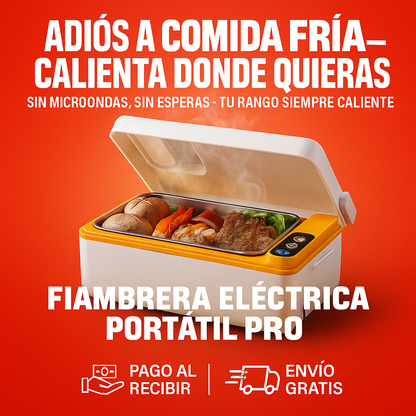 FIAMBRERA ELÉCTRICA PORTÁTIL 4 en 1 – Comida Caliente en 20 Min