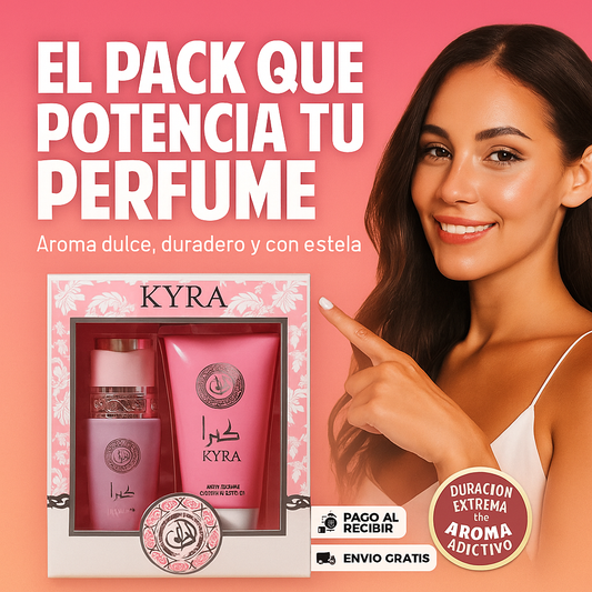 [2x1] Perfume Aroma Yara + Loción Corporal – Fragancia Dulce, Seductora y Duradera