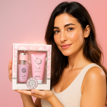 [2x1] Perfume Aroma Yara + Loción Corporal – Fragancia Dulce, Seductora y Duradera