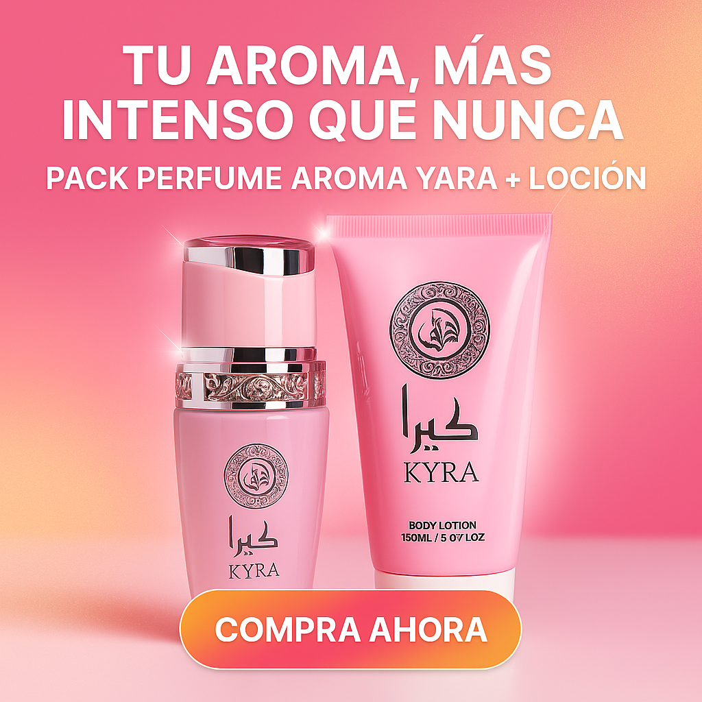 [2x1] Perfume Aroma Yara + Loción Corporal – Fragancia Dulce, Seductora y Duradera