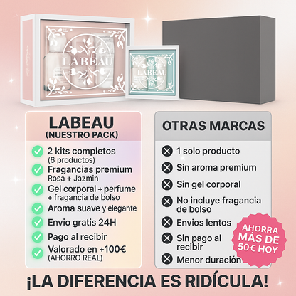 LABEAU™ Súper Set 6 en 1: Rosa + Jazmín en Oferta Final