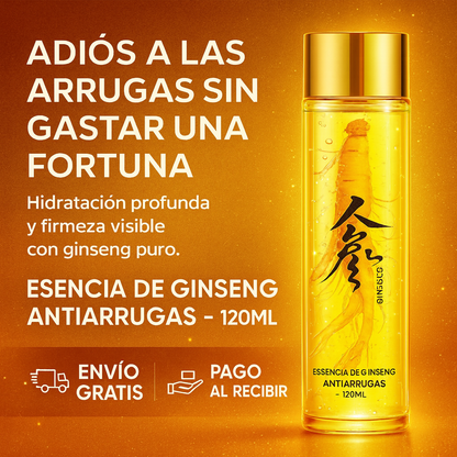 GINSENG Gold 24K®: Borrador de Arrugas & Efecto Tensor Inmediato (120ml)