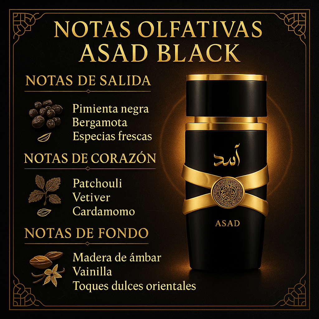 ASAD BLACK 100ml · Pack Rey Árabe + Regalo Exclusivo 33ml