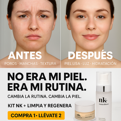 KIT NK+ · RESVERATROL Y REGENERACIÓN CELULAR (CREAM+CLEANSER)