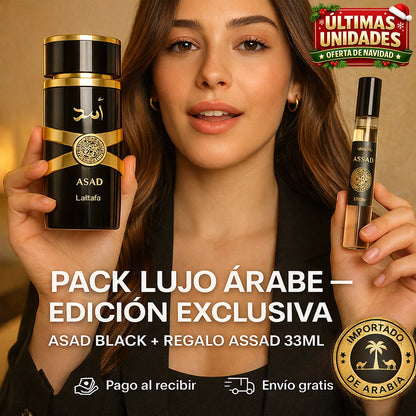 ASAD BLACK 100ml · Pack Rey Árabe + Regalo Exclusivo 33ml