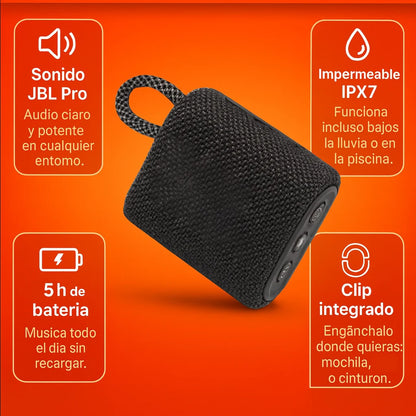 Altavoz GO4 PRO – Altavoz Bluetooth Resistente al Agua IP67