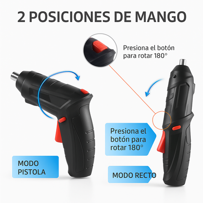 Set Destornillador Eléctrico 47PCS + Maletín Profesional + Regalo