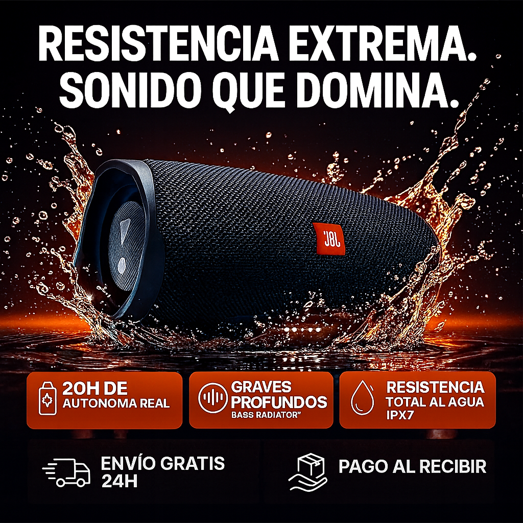 JBL CHARGE 4 - EL SONIDO QUE ESPAÑA ESTABA ESPERANDO (-50%OFF)