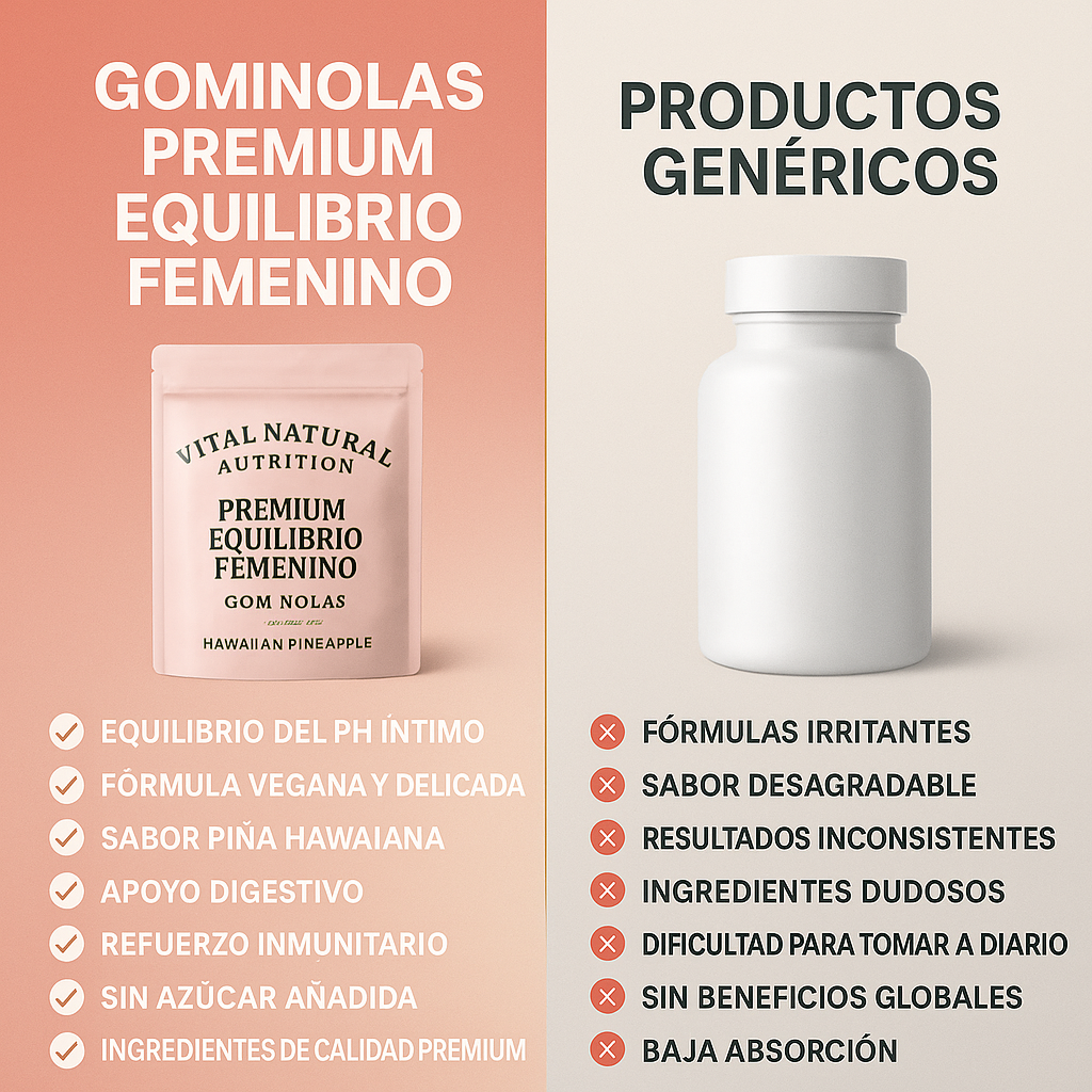 VITAL NATURAL Gummies - Tu bienestar diario empieza con 2 gummies (60und)