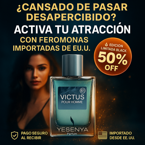 VICTUS MAGNET™ 100ml – El perfume de feromonas que te vuelve imposible de ignorar.