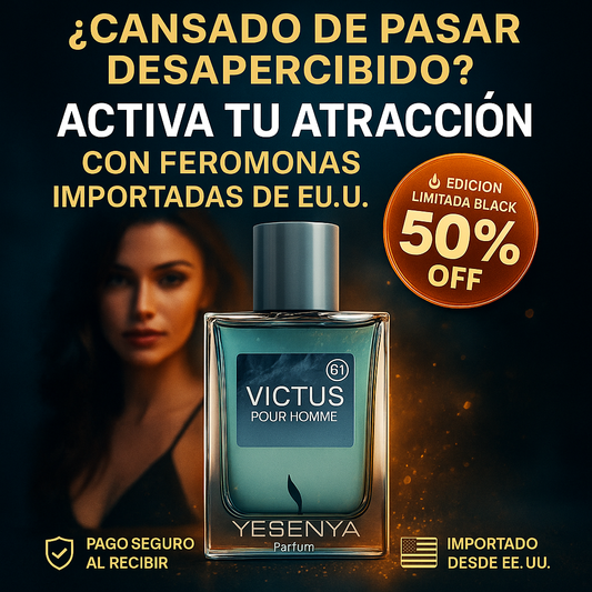 VICTUS MAGNET™ 100ml – El perfume de feromonas que te vuelve imposible de ignorar.