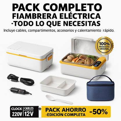 FIAMBRERA ELÉCTRICA PORTÁTIL 4 en 1 – Comida Caliente en 20 Min