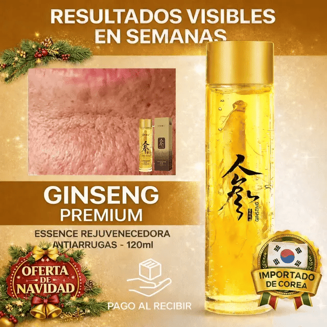 GINSENG Gold 24K®: Borrador de Arrugas & Efecto Tensor Inmediato (120ml)
