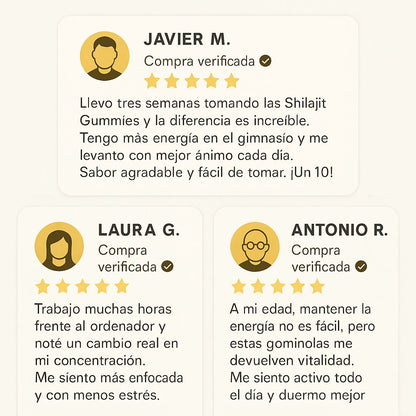 Himalayan Gold Shilajit Gummies – Energía Natural y Vitalidad en Cada Gominola (-50% OFF)