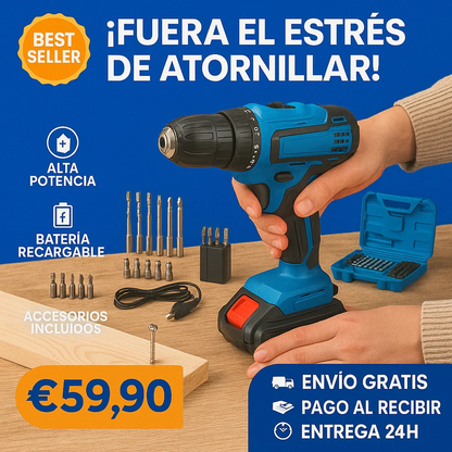 Taladro Percutor + Kit de Accesorios GRATIS (SÚPER LIQUIDACIÓN POR CIERRE) 1
