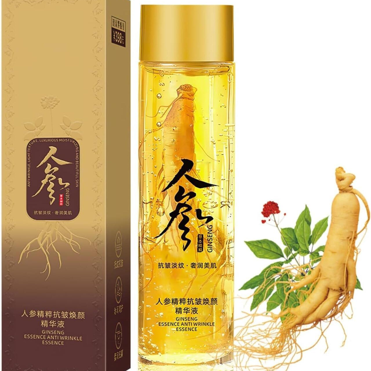 GINSENG Gold 24K®: Borrador de Arrugas & Efecto Tensor Inmediato (120ml)
