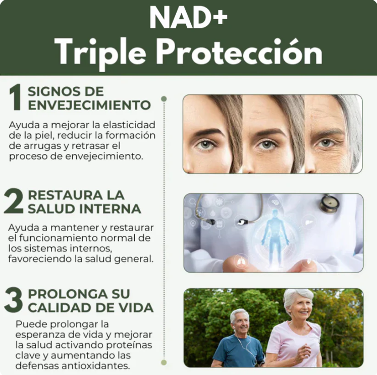 REVICELL NAD+ ADVANCED – ENERGÍA CELULAR Y BIENESTAR AVANZADO (80caps)