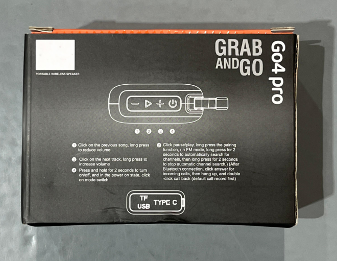 Altavoz GO4 PRO – Altavoz Bluetooth Resistente al Agua IP67