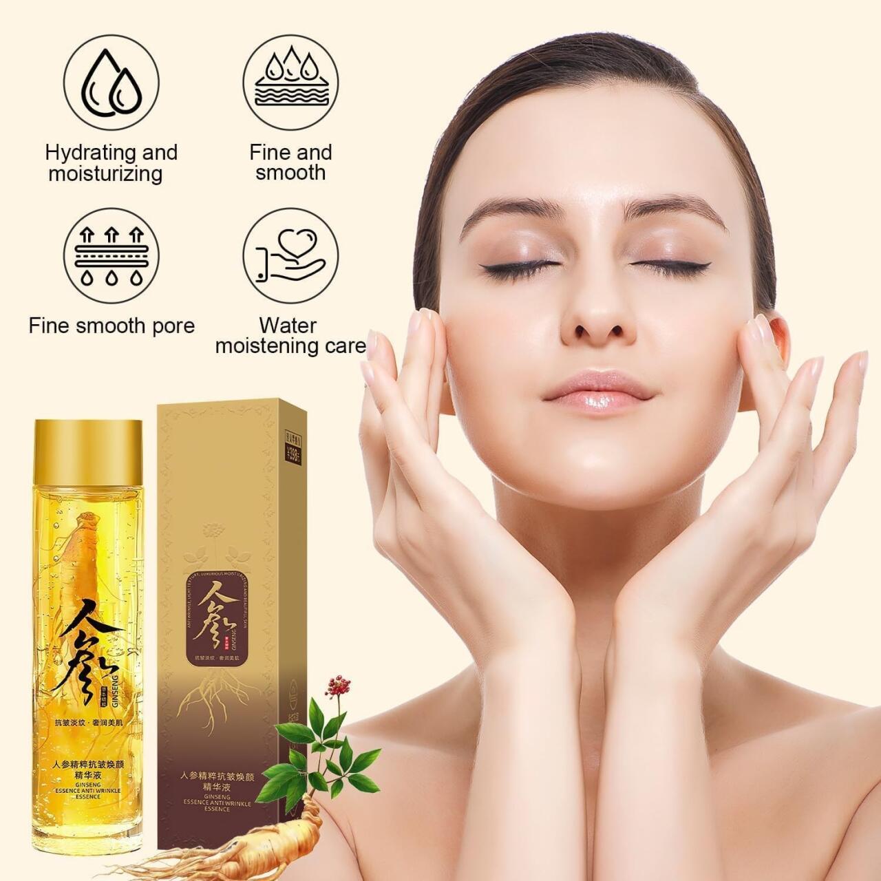 GINSENG Gold 24K®: Borrador de Arrugas & Efecto Tensor Inmediato (120ml)