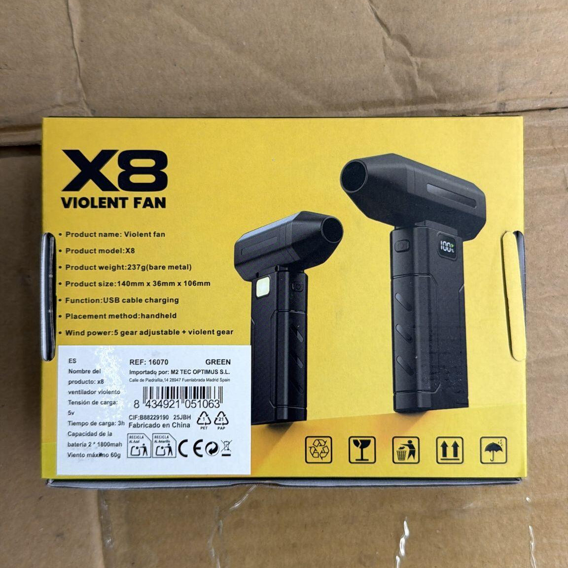 TurboFan X8 – Ventilador de Mano Ultrapotente -50% OFF